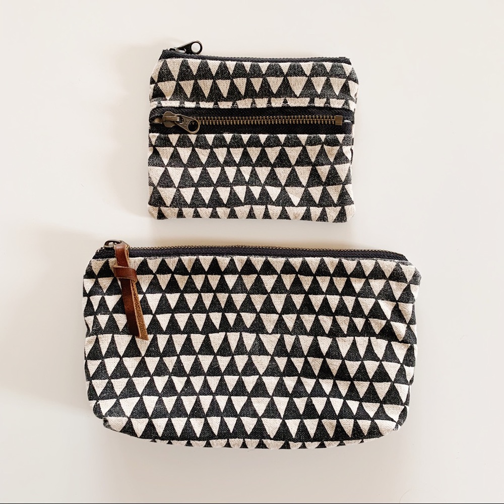 Handmade Bookhou Clutch & Pouch Set